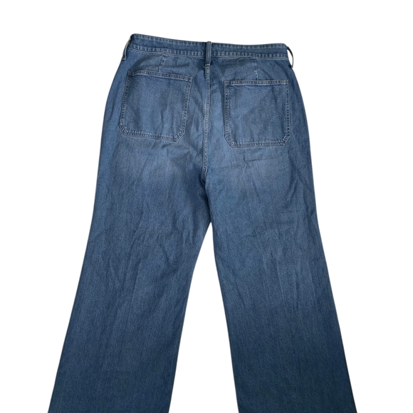 J. Crew Light Blue Flare Sailor Wideleg High Rise Denim Jeans - Picture 4 of 8